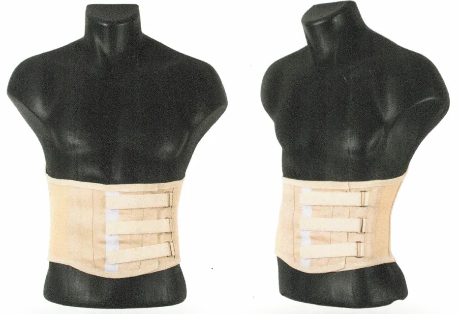 Ceinture lombaire et corset orthopédique sur mesure